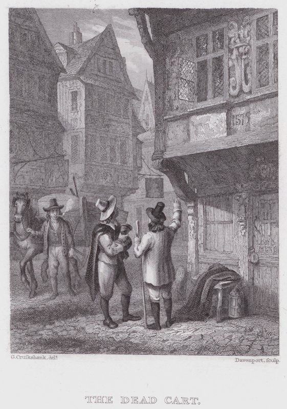 El carro de los muertos de George (after) Cruikshank