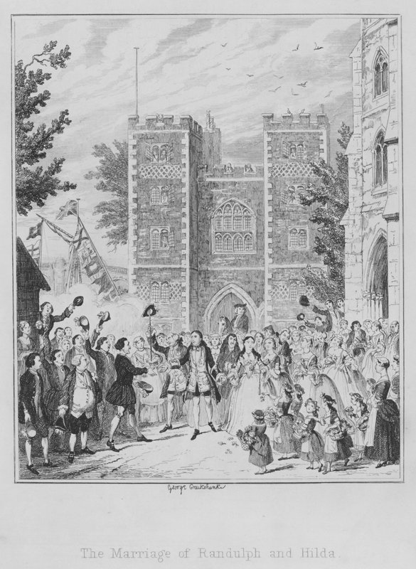 El matrimonio de Randulph y Hilda de George (after) Cruikshank