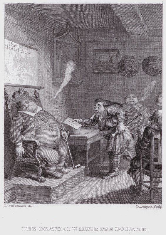 La muerte de Walter el Dudoso de George (after) Cruikshank