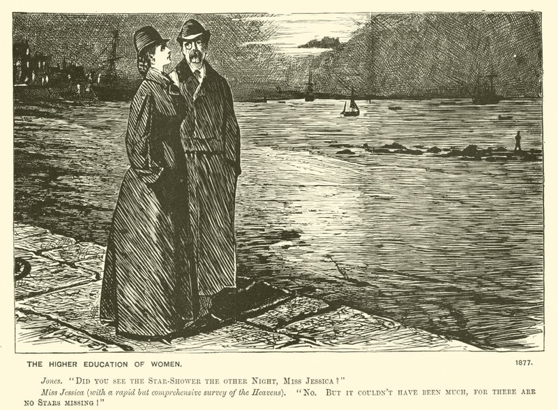 La educación superior de las mujeres (grabado) de George (after) Du Maurier
