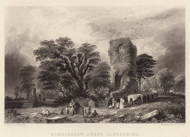 Abadía de Windleshaw, Lancashire de George (after) Pickering