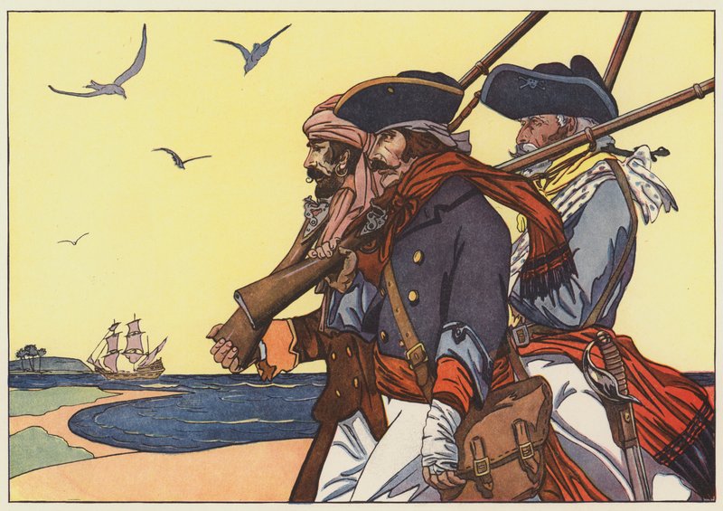 Piratas en la Isla de Tortuga de George Alfred Williams