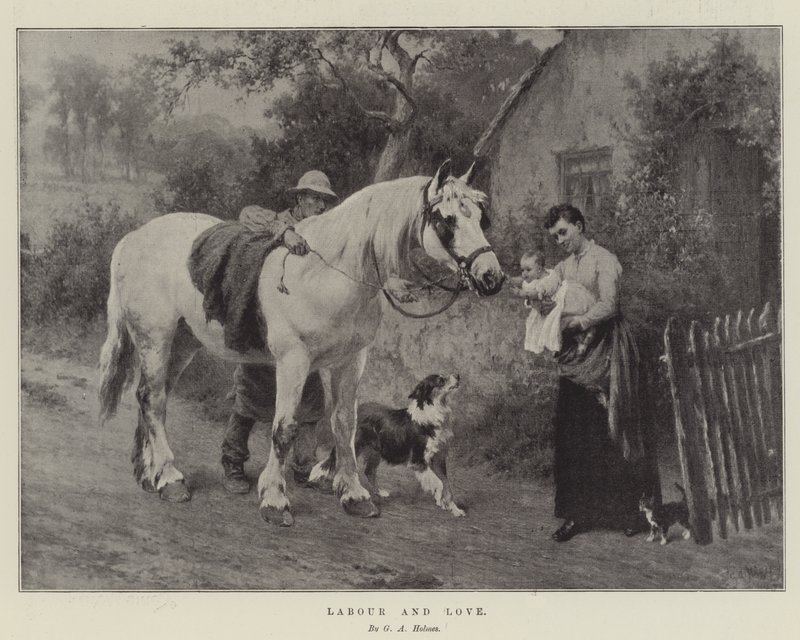 Trabajo y amor de George Augustus Holmes