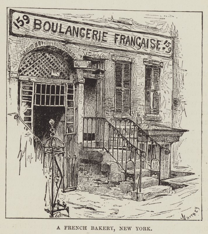 Una panadería francesa, Nueva York de George Augustus Sala
