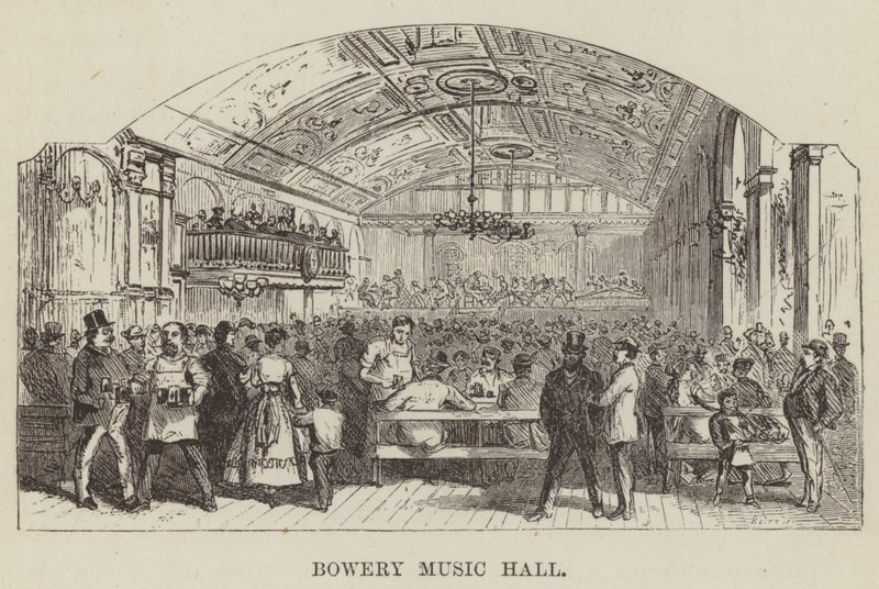Sala de música Bowery de George Augustus Sala