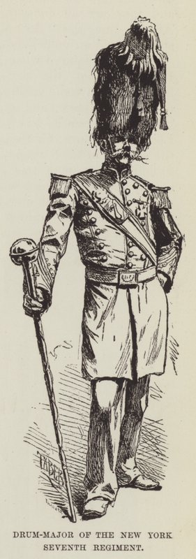 Tambor mayor del Séptimo Regimiento de Nueva York de George Augustus Sala