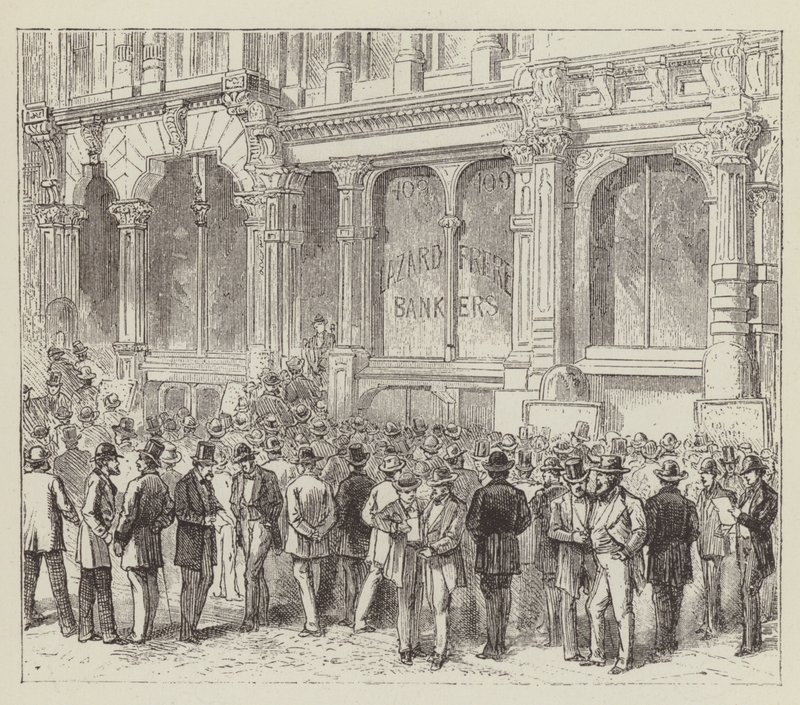 Especulación financiera de George Augustus Sala