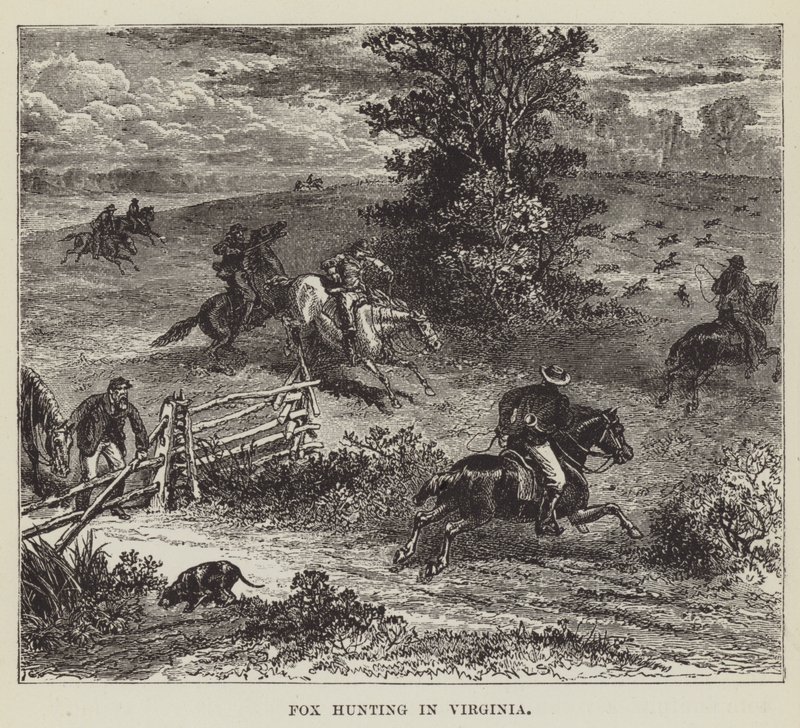 Caza de zorros en Virginia de George Augustus Sala