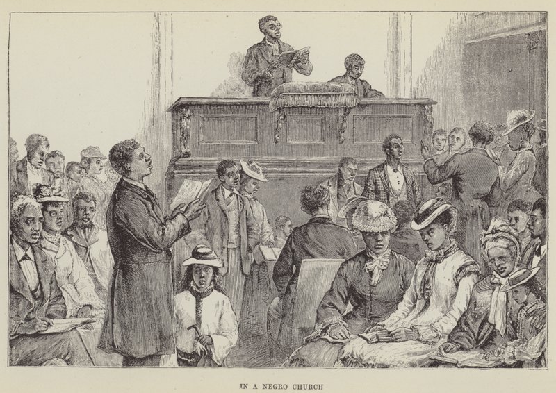 En una Iglesia Negra de George Augustus Sala