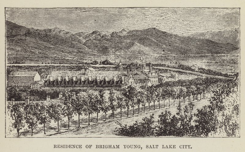 Residencia de Brigham Young, Salt Lake City de George Augustus Sala