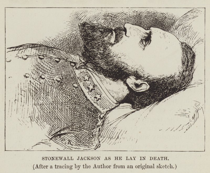 Stonewall Jackson en su lecho de muerte de George Augustus Sala