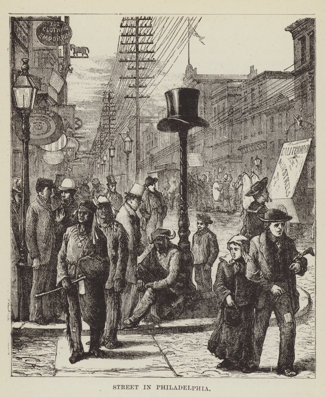 Calle en Filadelfia de George Augustus Sala