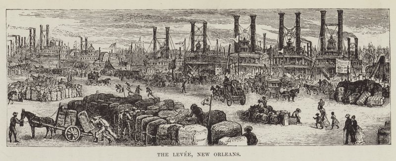 El muelle, Nueva Orleans de George Augustus Sala