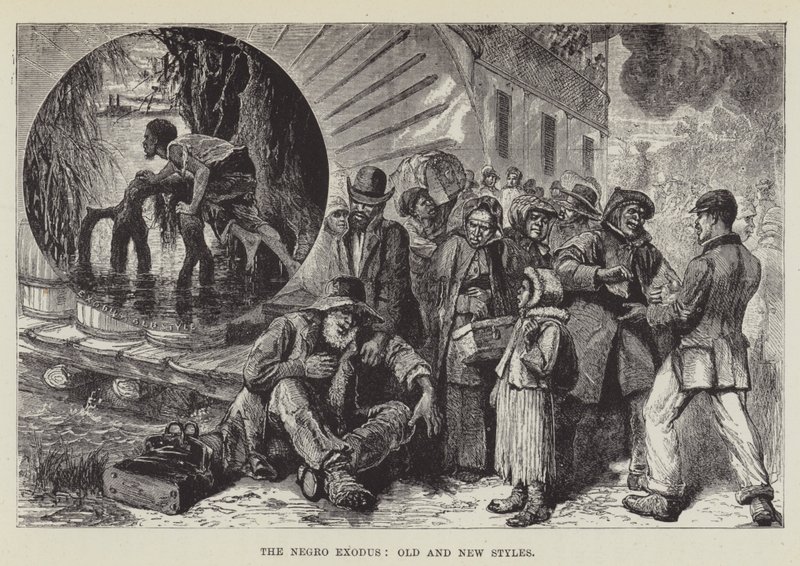 El éxodo negro, estilos antiguo y nuevo de George Augustus Sala