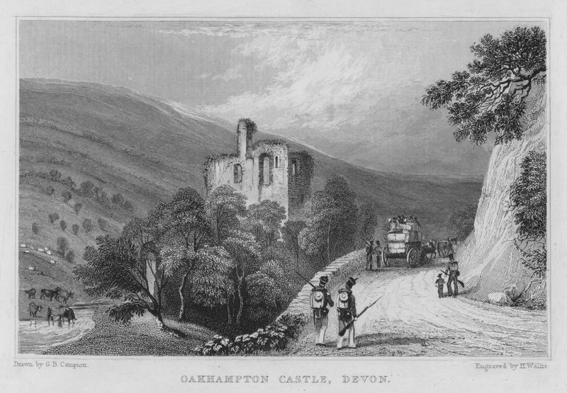 Castillo de Oakhampton, Devon de George Bryant Campion
