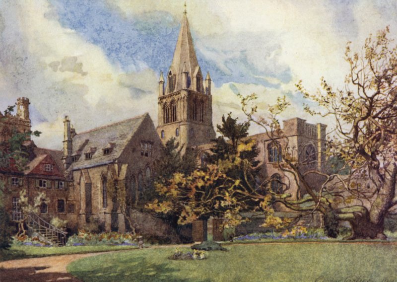 Oxford: Christ Church desde uno de los jardines del canónigo de George Carline