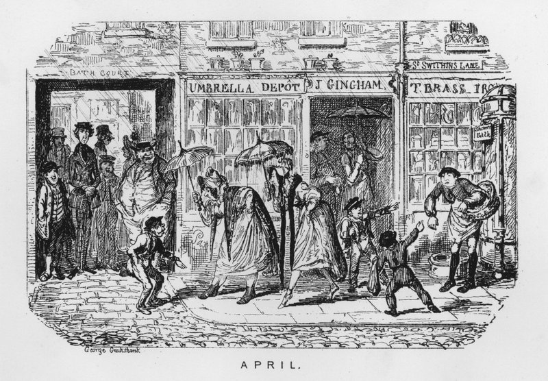 Abril de George Cruikshank