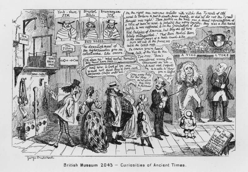 Museo Británico 2043, Curiosidades de Tiempos Antiguos de George Cruikshank