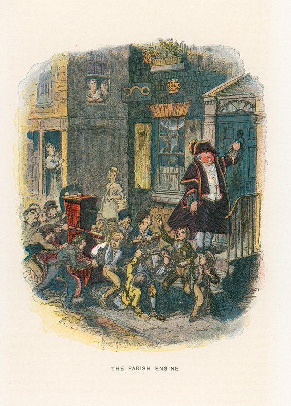 Ilustración para Sketches by Boz de George Cruikshank