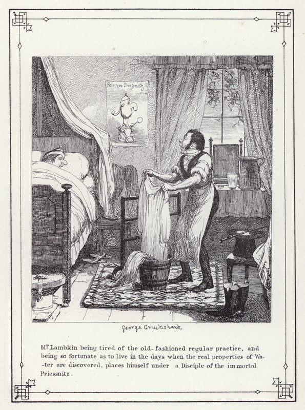 Ilustración para El libro propio del soltero, o El progreso del Sr. Lambkin (caballero) (grabado) de George Cruikshank