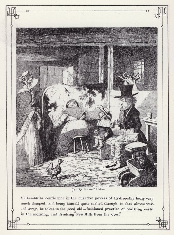 Ilustración para El libro propio del soltero, o El progreso del Sr. Lambkin (caballero) (grabado) de George Cruikshank