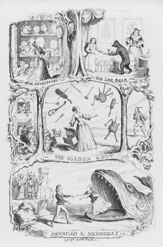 Ilustración para El Pentamerón por George Cruikshank (grabado) de George Cruikshank