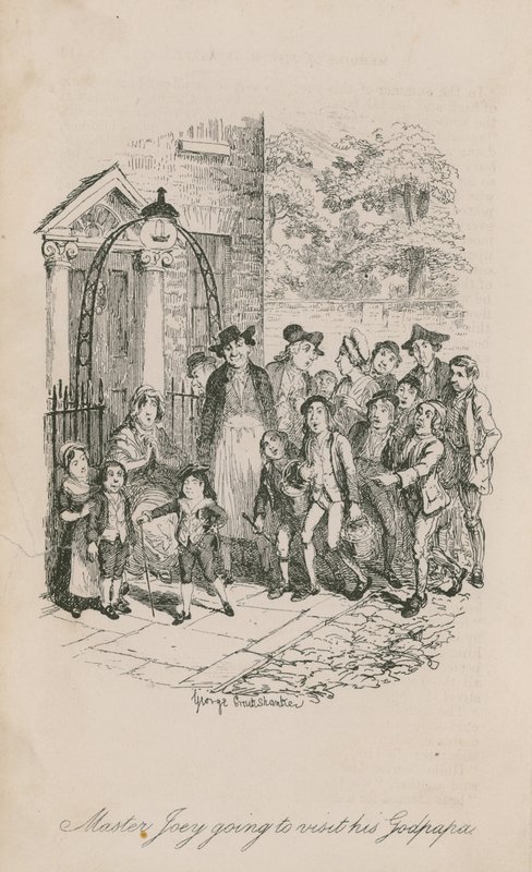 El Maestro Joey va a visitar a su Padrino de George Cruikshank
