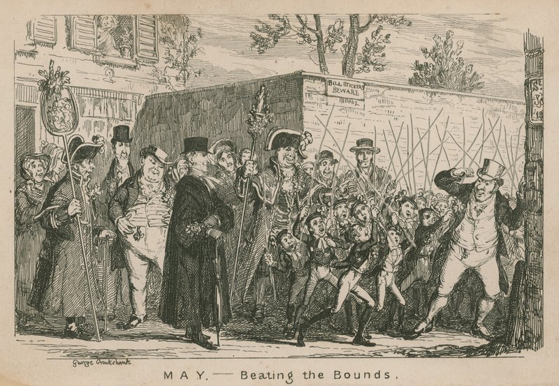 Mayo - Golpeando los límites de George Cruikshank