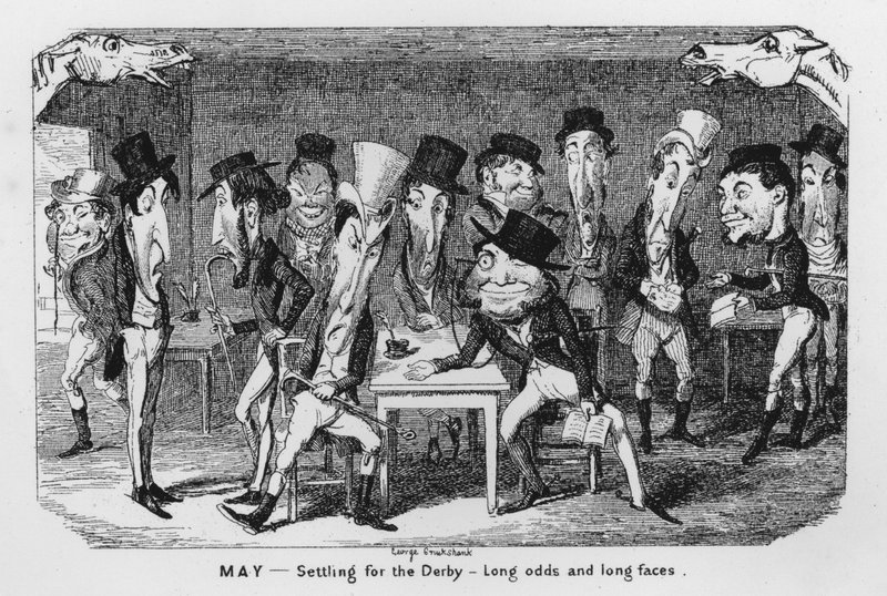 Mayo, Preparándose para el Derby, Largas probabilidades y caras largas de George Cruikshank