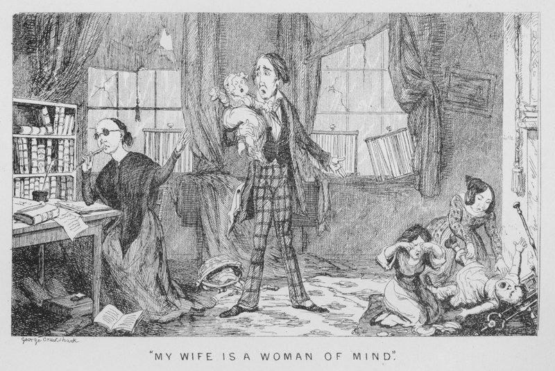 Mi esposa es una mujer de mente de George Cruikshank