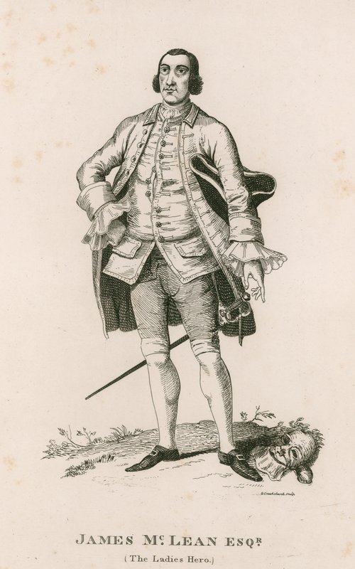 Retrato de James McLean (El héroe de las damas) de George Cruikshank