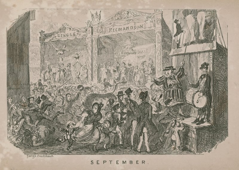 Feria de septiembre de George Cruikshank