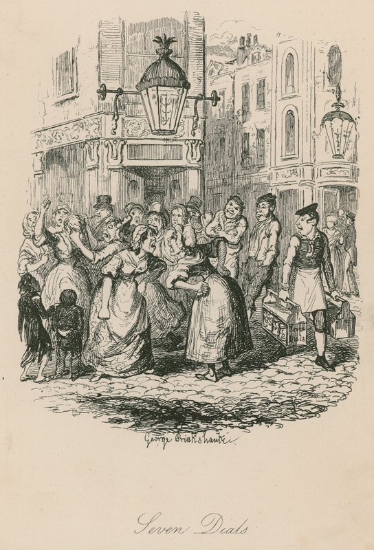 Seven Dials, Londres de George Cruikshank
