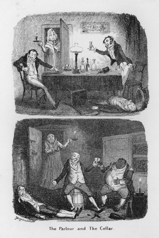El Salón y la Bodega de George Cruikshank