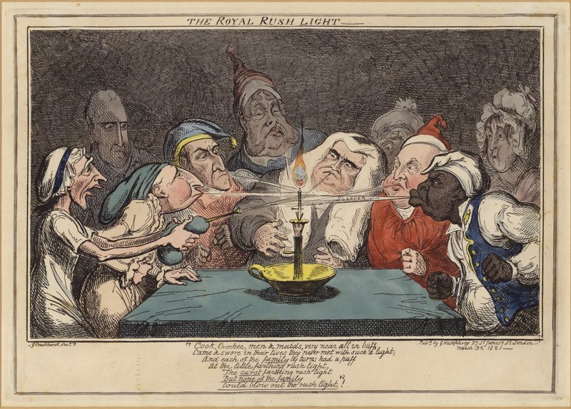 La luz real de la prisa de George Cruikshank