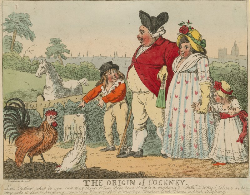 El origen del cockney de George Cruikshank