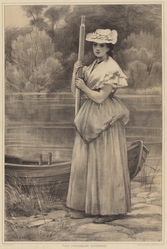 La Hija del Barquero de George Dunlop Leslie