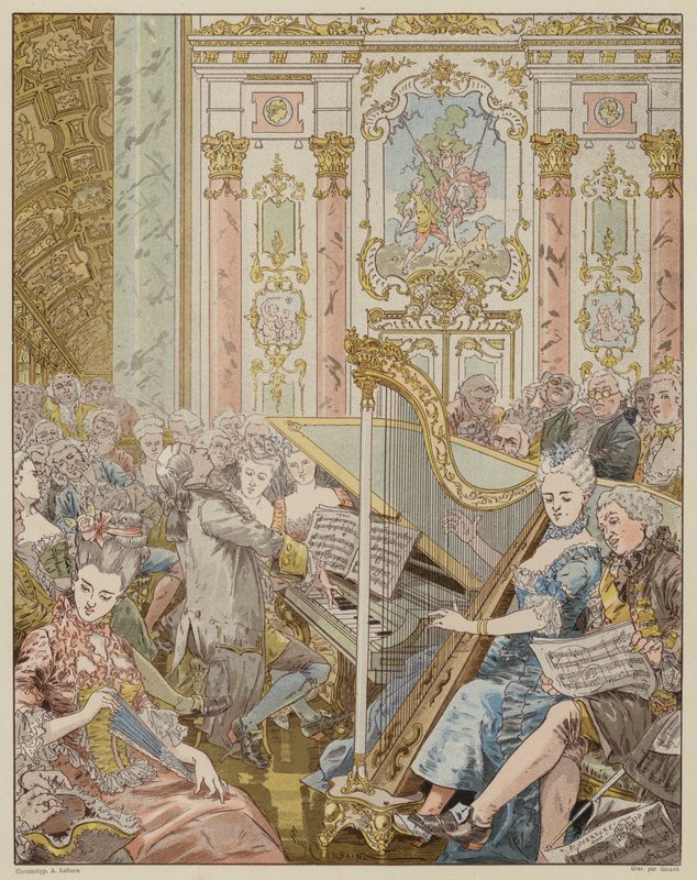Escena de La Dame de Gai-Fredon, de Quatrelles (Ernest L