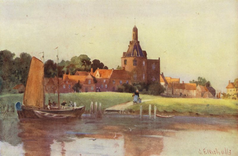 Vista en la Ciudad de Enkhuizen de George Franck Nicholls