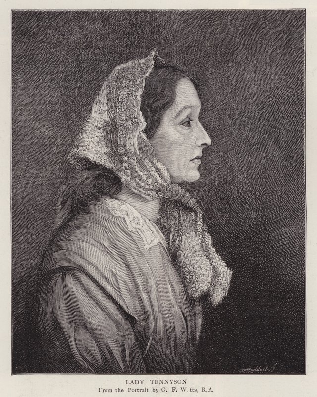 Retrato de Emily Tennyson, Lady Tennyson, esposa del Poeta Laureado inglés Alfred, Lord Tennyson de George Frederick (after) Watts