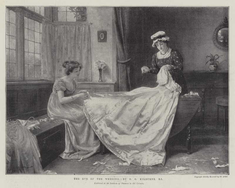 La víspera de la boda de George Goodwin Kilburne