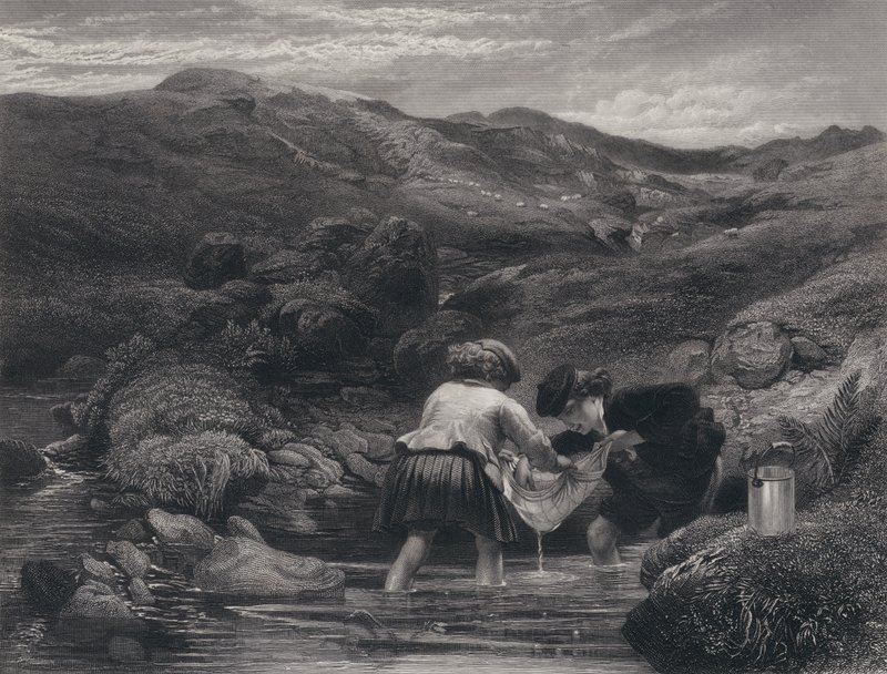 Ilustración para Auld Lang Syne de Robert Burns (grabado) de George Harvey