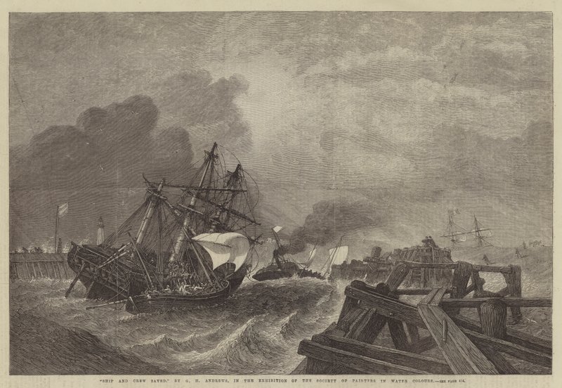 Barco y tripulación salvados de George Henry Andrews