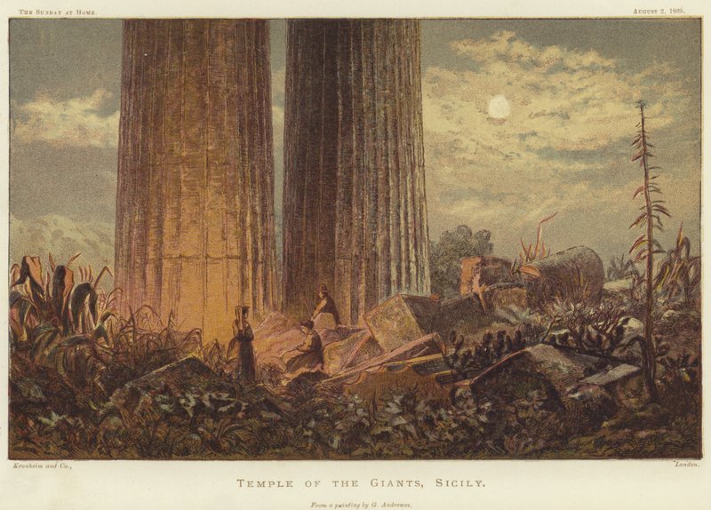 Templo de los Gigantes en Sicilia de George Henry Andrews