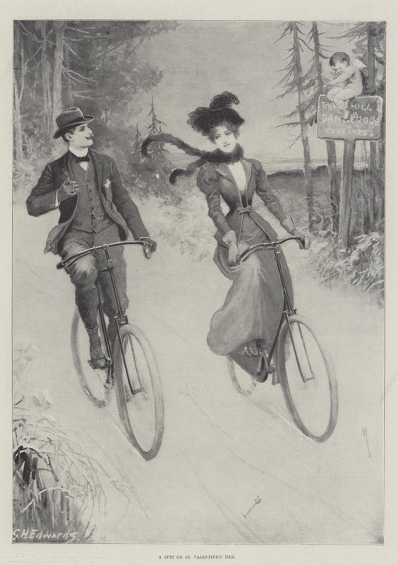 Un paseo en el Día de San Valentín de George Henry Edwards