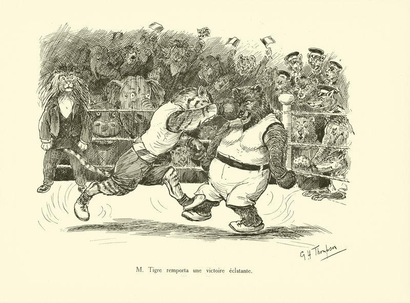 Contundente victoria de M Tigre (litografía) de George Henry Thompson