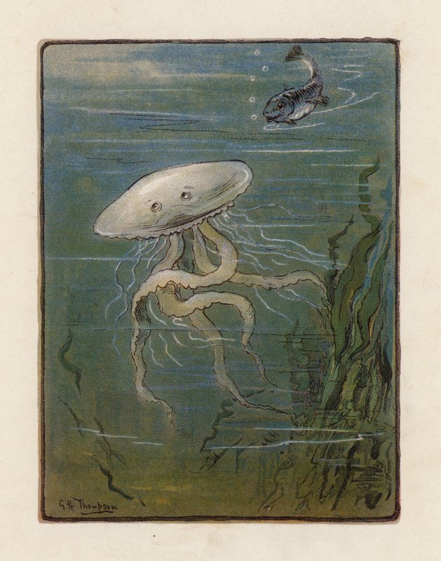 La medusa (litografía en color) de George Henry Thompson