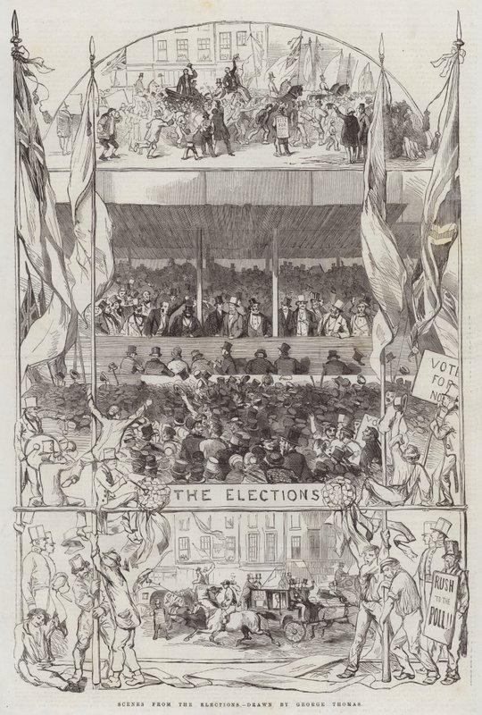 Escenas de las Elecciones de George Housman Thomas