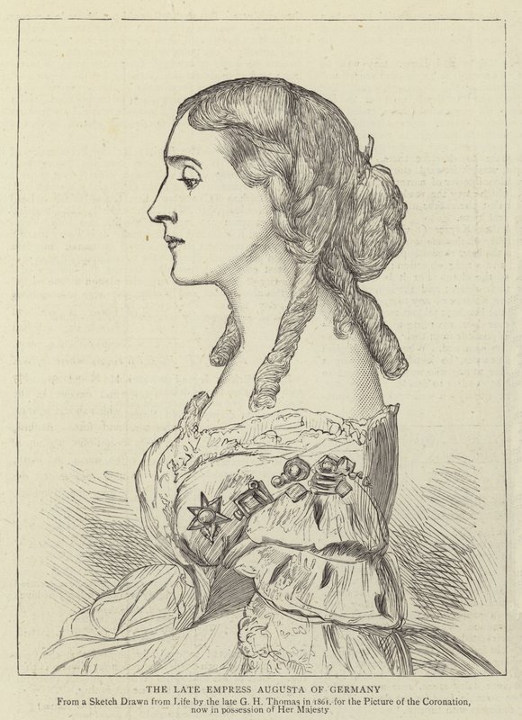 La difunta emperatriz Augusta de Alemania de George Housman Thomas