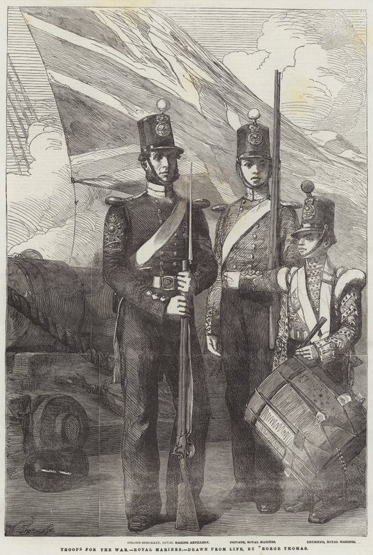 Tropas para la guerra, Royal Marines de George Housman Thomas